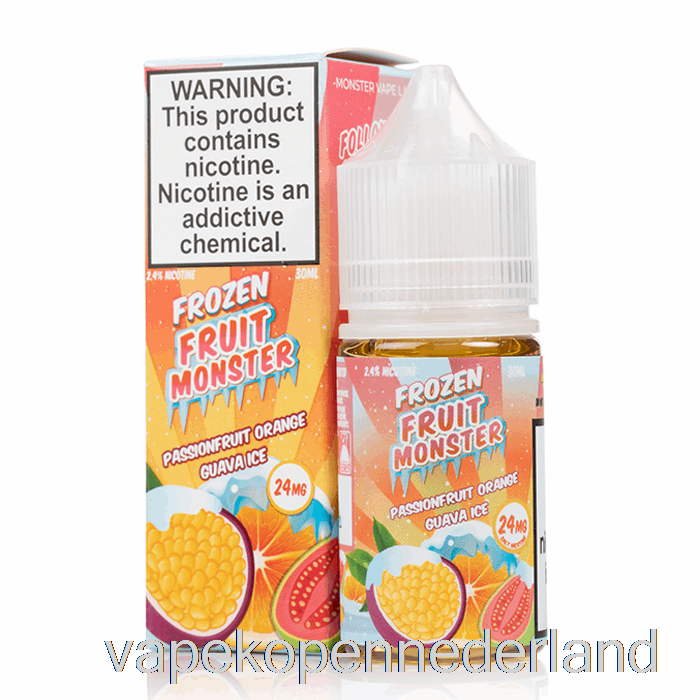 Elektronische Sigaret Vape Ijs Passievrucht Sinaasappel Guave - Bevroren Fruitmonsterzouten - 30 Ml 48 Mg